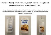 Biscuiți cu bucăți de metal, retrași de la vânzare din supermarketurile Lidl