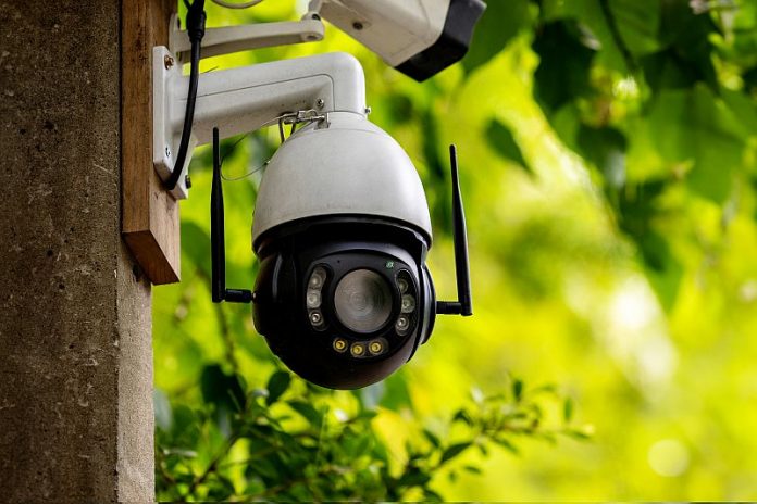 Online Security CCTV camera surveillance system outdoor of house
