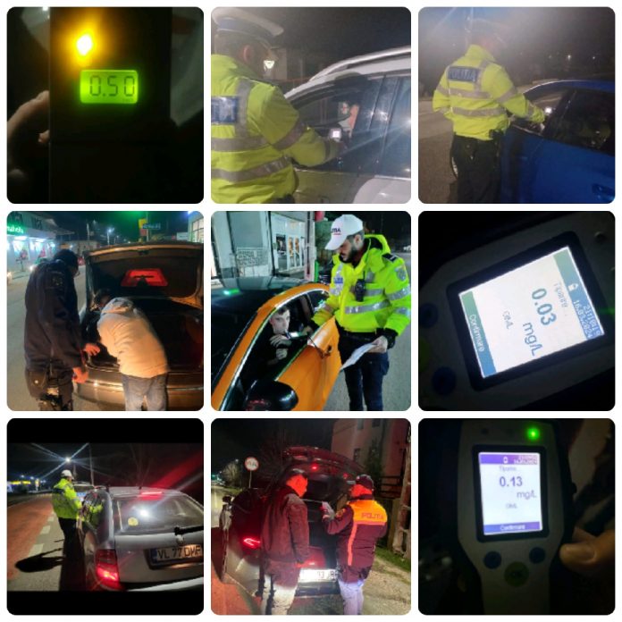 Acțiuni desfășurate de polițiștii rutieri. Peste 700 de sancțiuni au fost aplicate