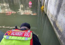 FOTO, VIDEO: Salvamont Gorj caută trupul femeii care s-a înecat în Olt