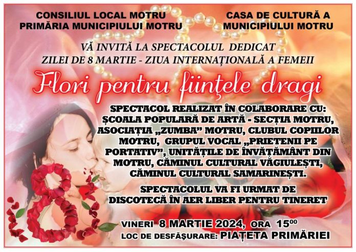 Spectacol la Motru, de Ziua Femeii