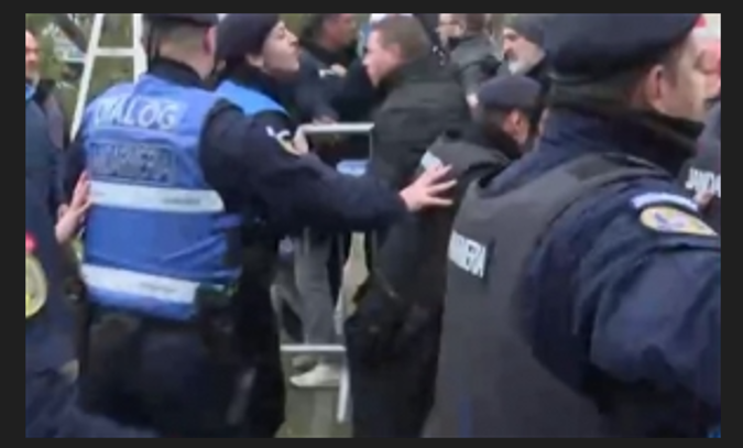 Congres PPE, Romexpo: Bătaie între protestatari și jandarmi