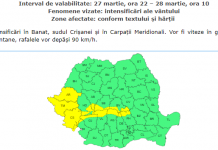 Vreme severă imediată în Gorj. Zeci de localități sub Cod galben