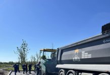 Platformă amenajată lângă Parcul Narciselor din Târgu Jiu