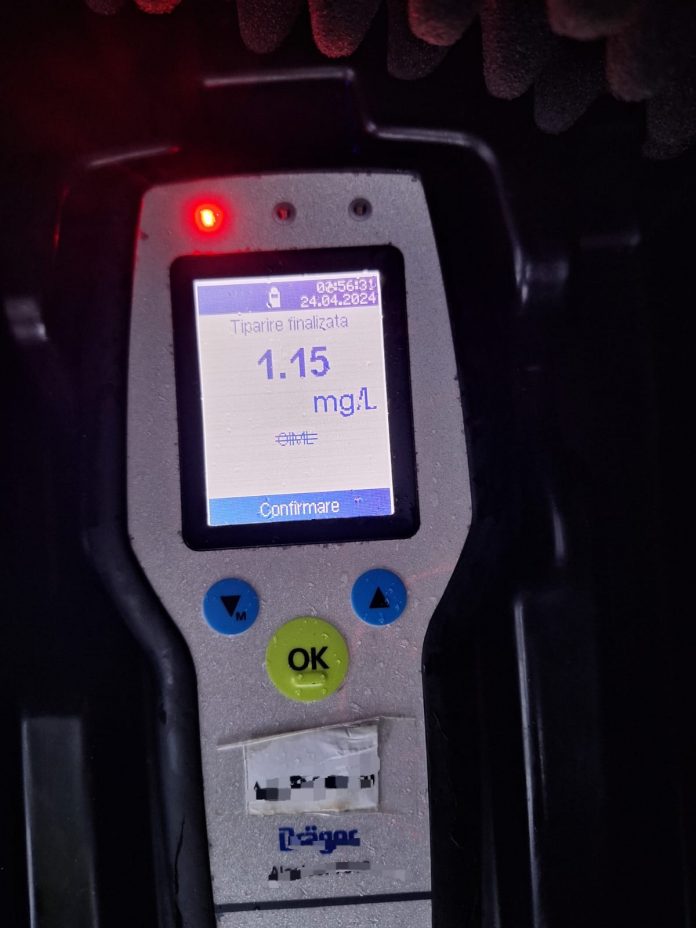 Tânăr din Mușetești, prins beat la volan