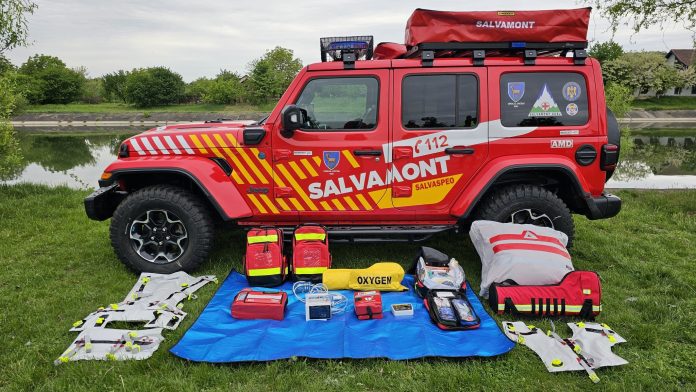 Salvamont Gorj are cea mai performantă ambulanță montană din România