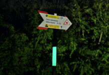 În premieră: Marcaje turistice fotoluminiscente în munții din Gorj