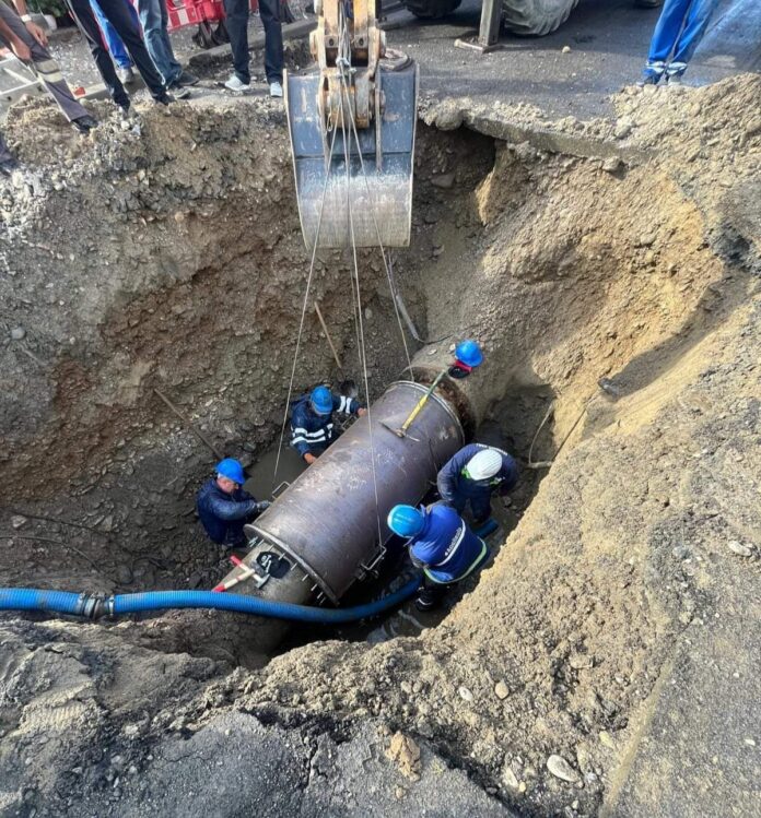O nouă intervenție la conducta de apă de pe Ecaterina Teodoroiu