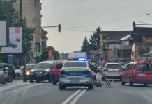 Un tânăr de 19 ani este cel care a lovit cu mașina, ieri dimineață, un biciclist, pe o stradă din Târgu Jiu