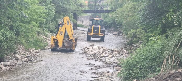 Lucrări de decolmatare a pârâului Blahnița, Crasna