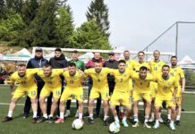 Echipa de fotbal formată din pompieri ai ISU Gorj, la IPA Games 2024