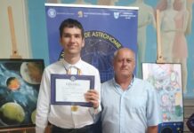 A obținut medalia de aur la Olimpiada Națională de Astronomie și Astrofizică