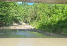 Încă un pârâu este decolmatat. Lucrări mecanizate la Săcelu