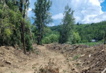 Crușeț: Lucrări de decolmatare a pârâului Văluța