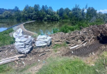 Lucrări de igienizare a Jiului, în zona Termocentralei Rovinari