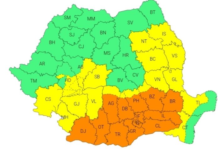 Meteorologii au emis coduri galbene și portocaliu de caniculă. Gorjul, afectat