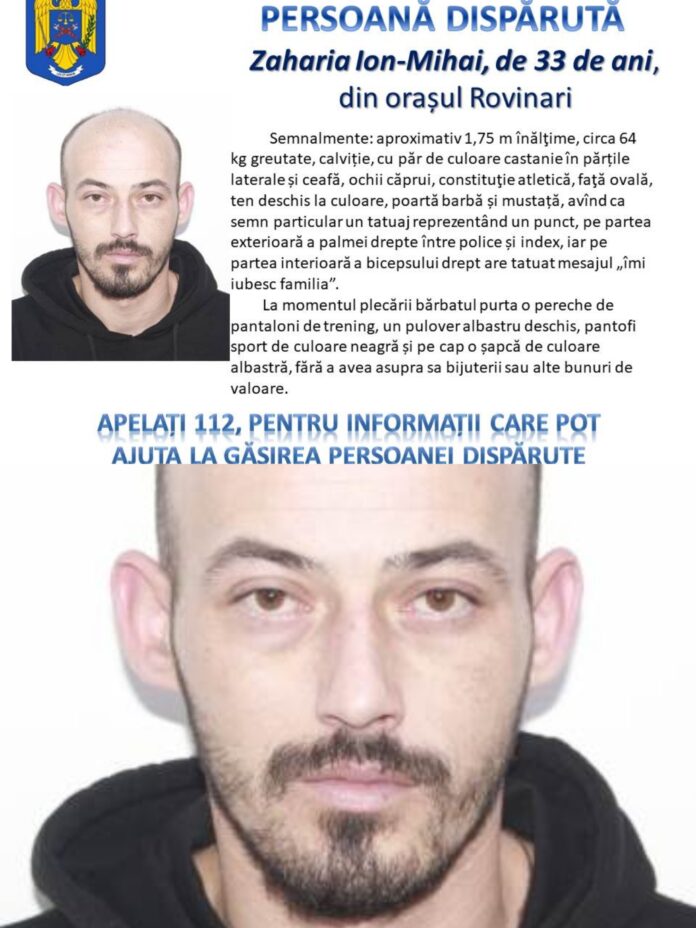 Bărbat din Rovinari, plecat la muncă în Belgia, dat dispărut de familie