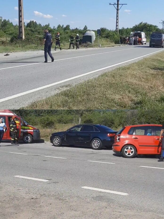 5 răniți în urma unui accident produs în zona Castrului Roman