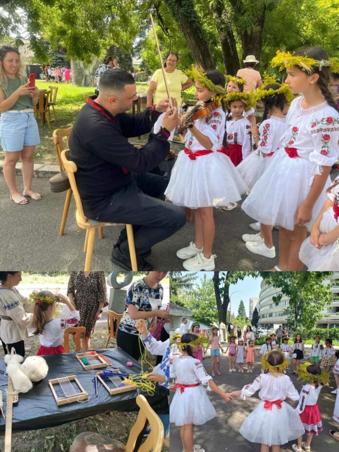 Sânziene, ii și ateliere pentru copii, în curtea Muzeului de Artă Târgu Jiu