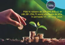 APIA a plătit peste 48 milioane euro pentru Campania 2023
