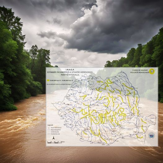 Cod galben de viituri. Jiul, risc de depășire a cotelor de atenție