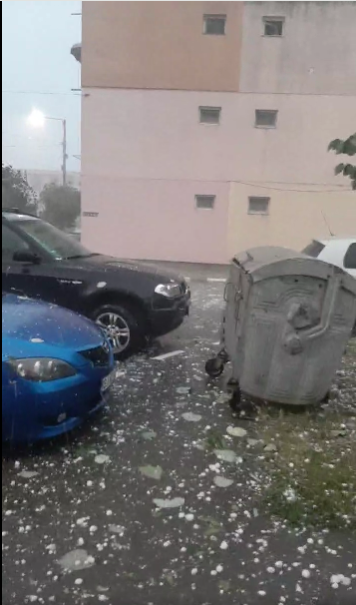 Cod roșu! Furtună în județ. Copaci căzuți, curți inundate, parbrize sparte