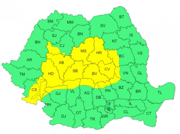 Cod galben de ploi și vijelii