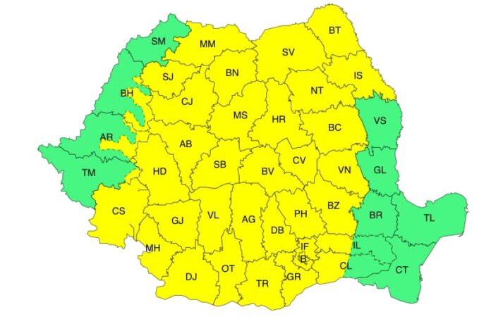 Vin aversele și vijeliile! ANM a emis cod galben