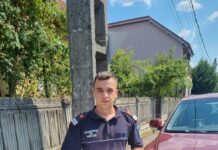 FOTO,VIDEO| Godinești: Pompierii s-au mobilizat pentru salvarea unei berze