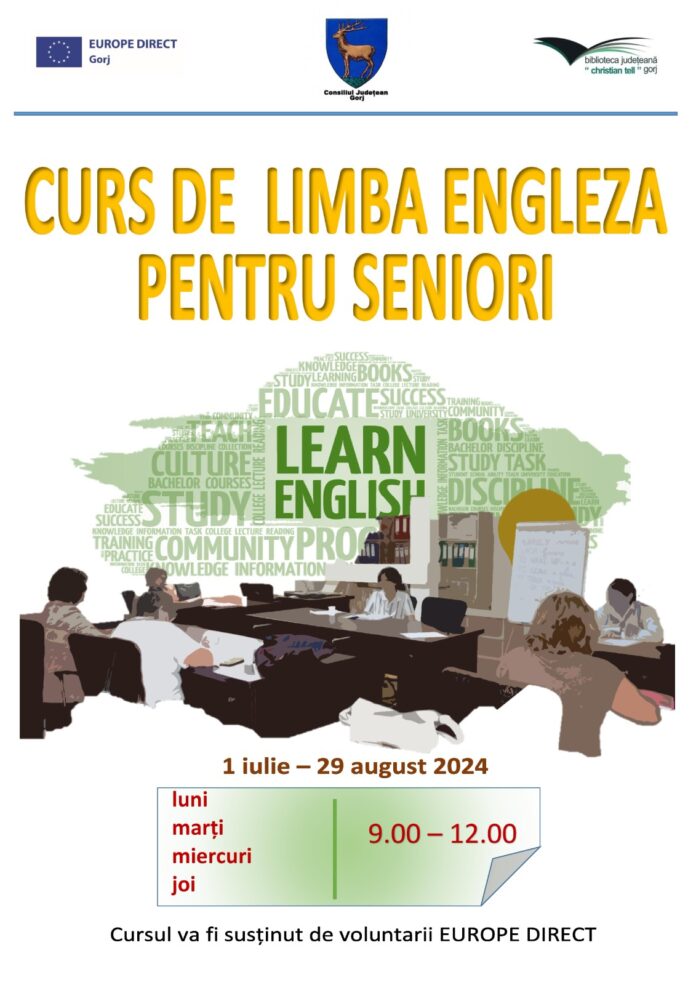 Târgu Jiu: Se reiau cursurile de limba engleză pentru seniori