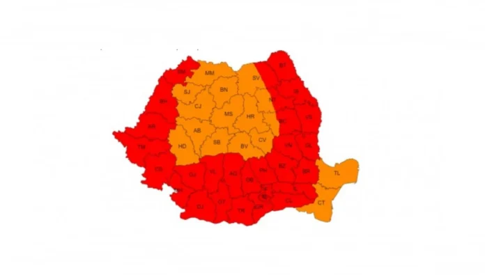 Cod roșu, Gorj! Temperaturi de 41 de grade, sâmbătă și duminică