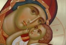 Maica Domnului, Îndrumătoarea vieţii noastre de zi cu zi – Despre calvarul Icoanei Maicii Domnului «Îndrumătoarea» – ,,Cu pașii gândurilor umilite, ne apropiem de prea luminată icoana Ta, noi, cei ce nu știm a ne ruga din pricina împietririi inimii noastre. Izvorul rugăciunii Tale să adape inima noastră…”!