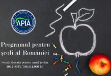 APIA: Peste 760 milioane lei pentru Programul pentru școli, perioada 2024-2025