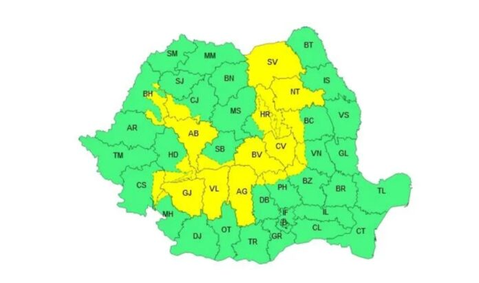Alertă meteo de furtuni până diseară. Gorjul, sub cod galben