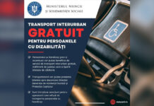 Transport interurban gratuit pentru persoanele cu dizabilități