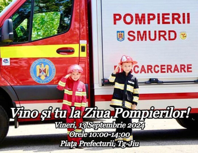 Ziua Porților Deschise la Inspectoratul pentru Situații de Urgență Gorj. Ce au pregătit pompierii gorjeni de ziua lor!