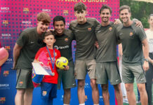 Gorjeanul Matteo Barbu a câștigat un stagiu de pregătire la academia Barcelonei. I-a impresionat pe catalani la București