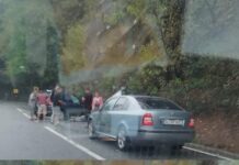 Accident pe Defileul Jiului