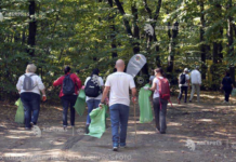 Gorj: Șeful CJ și prefectul, la curățenie, în Defileul Jiului