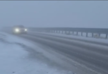 Lapoviță și ninsoare între Rânca și Obârșia Lotrului