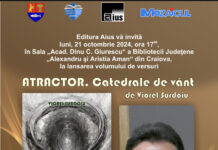 Lansare de carte, la Biblioteca Județeană ,,Aman” din Craiova, pentru un artist gorjean