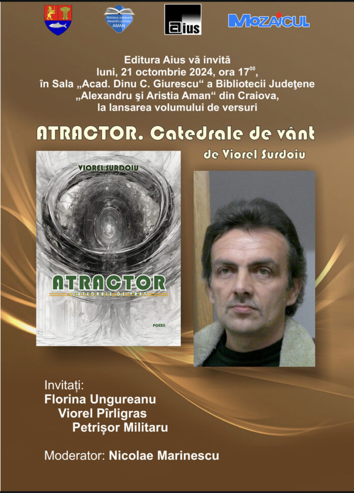 Lansare de carte, la Biblioteca Județeană ,,Aman” din Craiova, pentru un artist gorjean