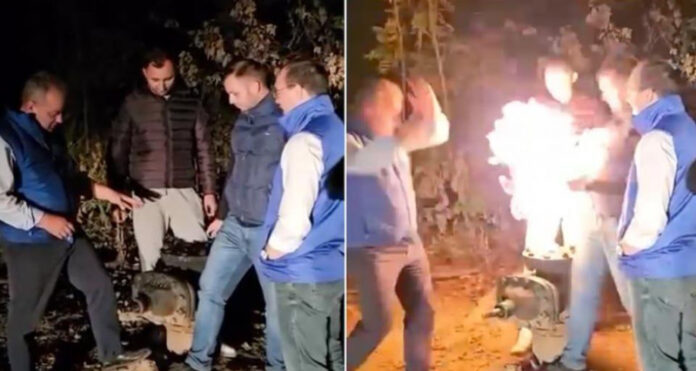 Cel mai stupid și periculos clip electoral făcut de liderul PNL Gorj, studiat de ANRE, IPJ și ISU
