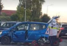 FOTO: Motocicliști răniți în două accidente la Târgu Jiu
