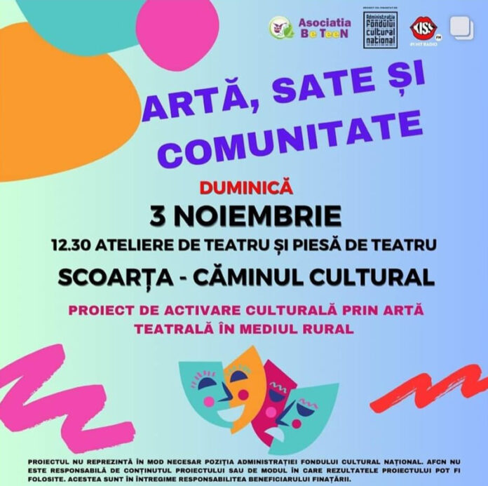 Ateliere de teatru pentru copiii și tinerii din mediul rural