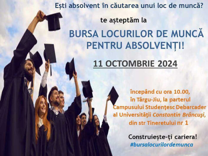Firmele promit peste 600 de joburi la Bursa absolvenților, organizată la Târgu Jiu