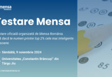 Primul eveniment de testare IQ din Oltenia va avea loc, luna viitoare, la Târgu Jiu