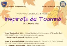 Începe programul ”Inspirații de toamnă”, la Muzeul Județean