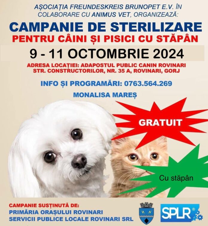 sterilizare rovinari