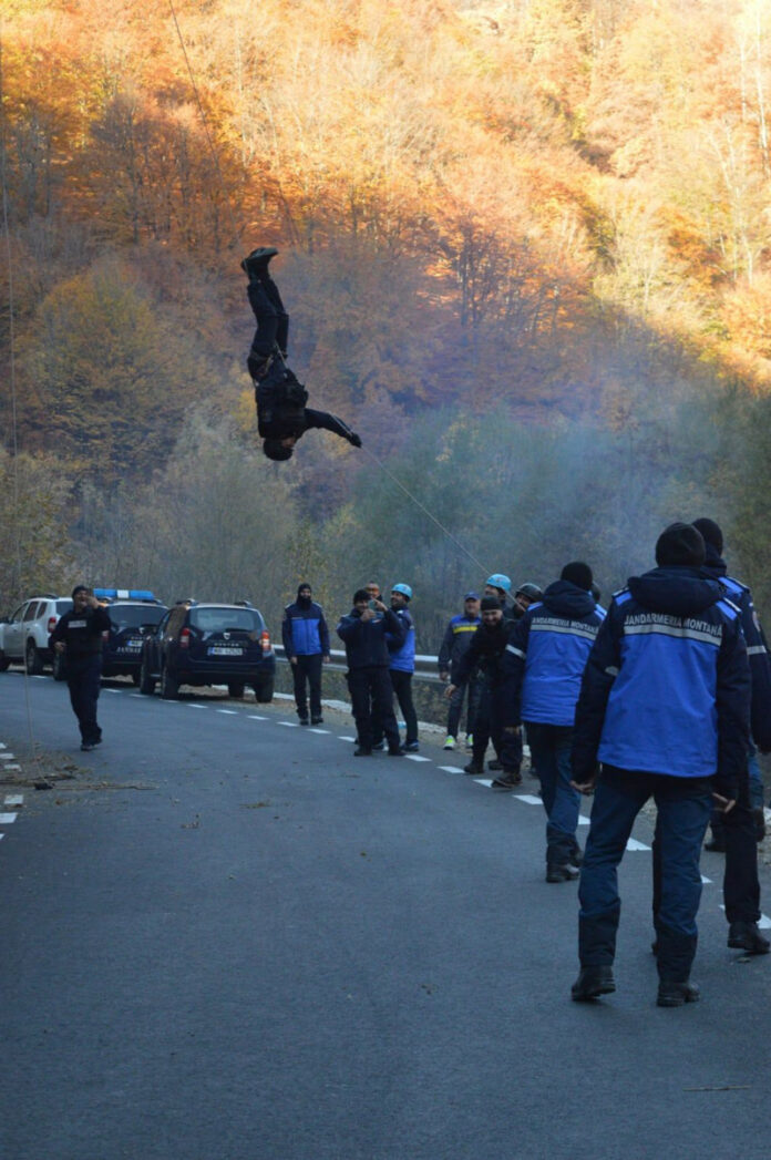Jandarmii montani, pregătire în Cheile Sohodolului